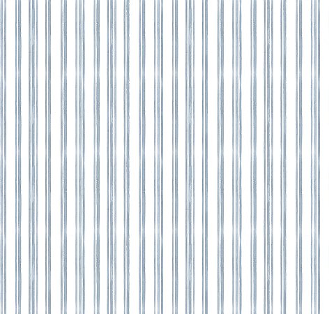 Tricoline Digital Listrado Aquarelado Azul, 50cm x 1,50mt