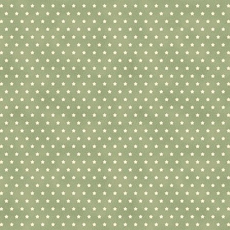 Tricoline Estrelinha Verde Maçã, 100% Algodão, Unid. 50cm x 1,50mt