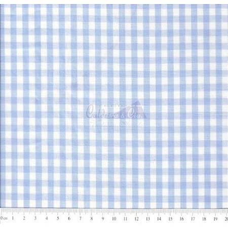 Tecido Tricoline Estampado Xadrez Branco e Rosa - 50cm x 1,50mt