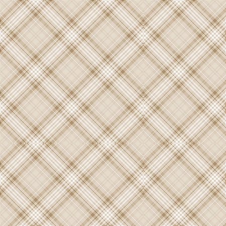 Tricoline Digital Cream Plaid, 100% Algodão, Unid. 50cm x 1,50mt