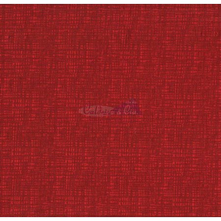 Tricoline Textura Efeito (Vermelho), 100% Algodão, Unid. 50cm x 1,50mt