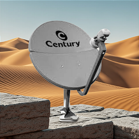 Kit Nova Antena Parabólica Bipartida Century 60 Cm+lnbf simples