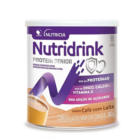 Nutridrink Protein Senior 380g Sabor Café com Leite - Danone