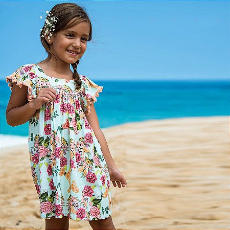 Vestido Infantil Estampado Honolua - Dhalia
