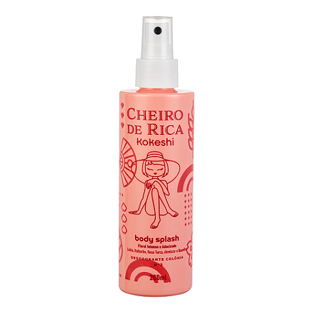 KOKESHI BODY SPLASH CHEIRO DE RICA N3 FLORAL INTENSO E ADOCICADO 200ML