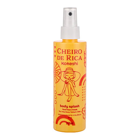 KOKESHI BODY SPLASH CHEIRO DE RICA N2 FLORAL FRESCO E FRUTADO 200ML