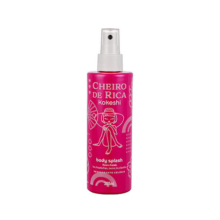 KOKESHI BODY SPLASH CHEIRO DE RICA FLORAL E FRUTADO 200ML