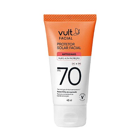 VULT PROTETOR SOLAR FACIAL ANTISSINAIS  FPS70 40ML