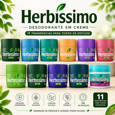 DESODORANTE HERBISSIMO EM CREME 55G