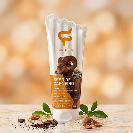 SEBO DE CARNEIRO CREME ESFOLIANTE FASHION 200ML