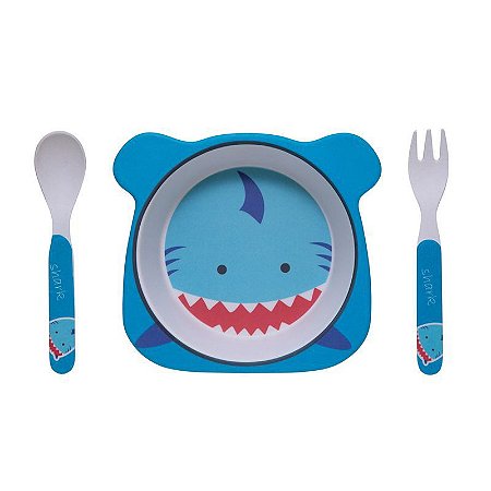 Kit Alimentação Tubarão Eco Girotondo Baby - 3 unidades