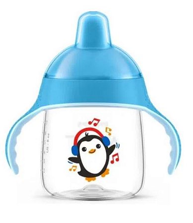 Copo Pinguim 260ml Azul