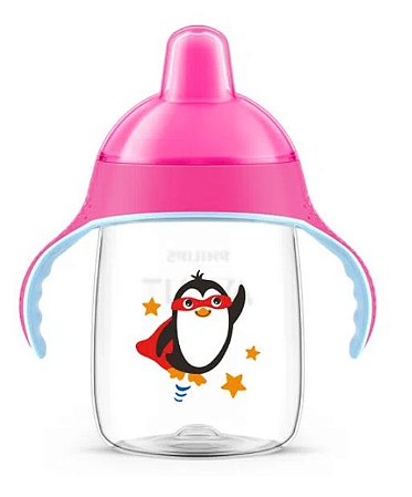 Copo Pinguim 340ml Rosa