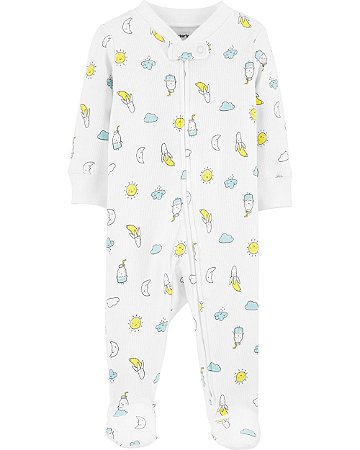 Pijama com pé - Sol e Lua