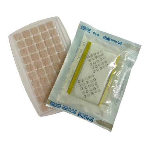 Agulhas Semi Permanentes 1,0 mm com micropore - Pct c/ 50 unidades de agulha