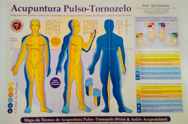 Mapa Acupuntura Pulso - Tornozelo (Plastificado)