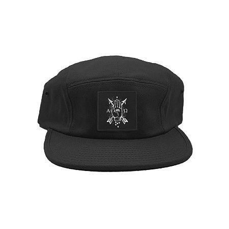 "Alpha & Omega" Boné Preto Five Panel