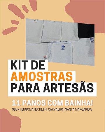 Kit Panos de Prato p/ Artesanato Lisos Varias Marcas 11 unidades