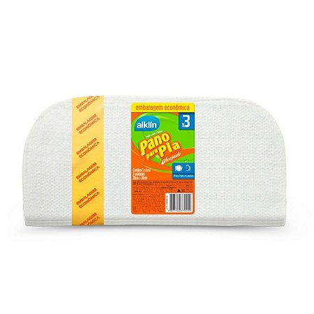 Kit Pano para Pia Alvejado 3 peças - Alklin