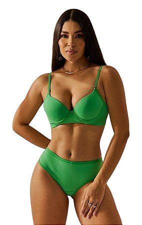 CONJUNTO BÁSICO COM BOJO TRADICIONAL CALCINHA FIO DETALHES EM RENDA