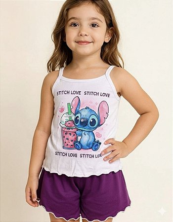 PIJAMA BABY INFANTIL MENINA PERSONAGEM SHORT LISO DOLL SUEDE PREMIUM SORTIDOS
