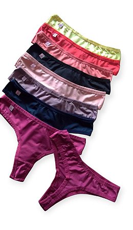 CALCINHA FEMININA FIO DENTAL DE MICROFIBRA PREMIUM MACIA CONFORTAVEL