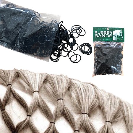 Elástico Liga Para Trançar Crina Cabelo De Cavalo 500 Unidades