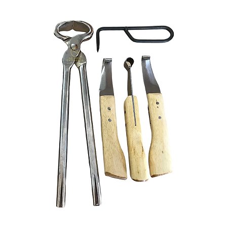 Kit Torquês Com Jogo De Rinetes Para Casqueador Ferrador
