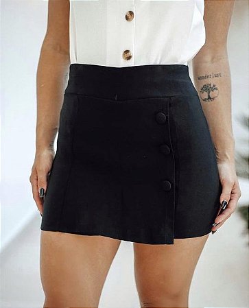 short saia preto