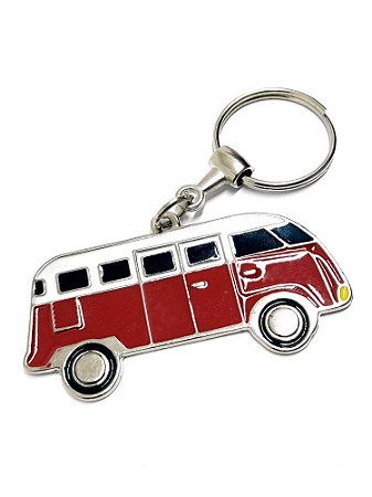 Chaveiro Metal Kombi 1959 Vermelha