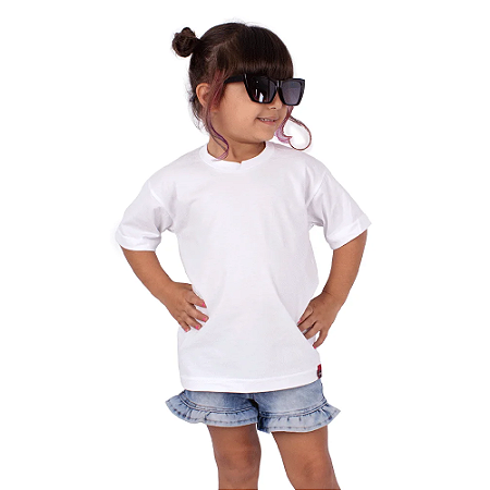 Camiseta Infantil Básica Branca
