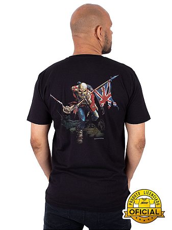 Camiseta Iron Maiden The Trooper Preta - Oficial