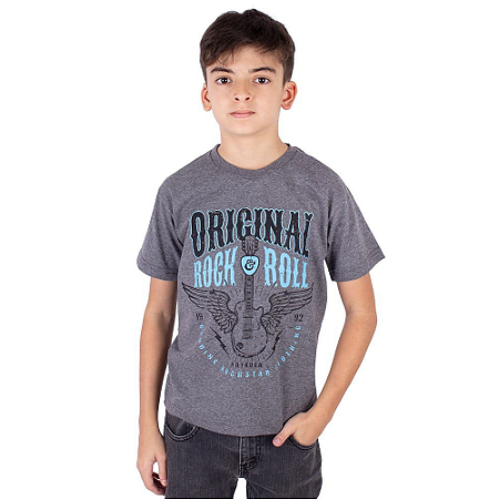 Camiseta Juvenil Genuine Rock Grafite