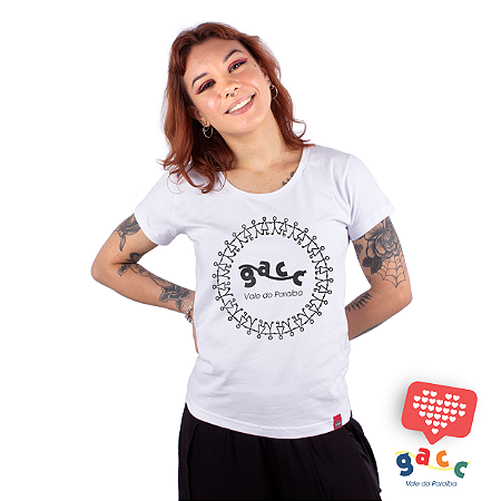Camiseta Feminina Gacc Ciranda Branca