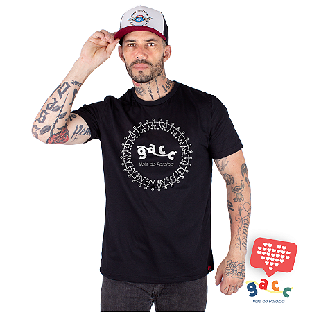 Camiseta Masculina Gacc Ciranda Preta