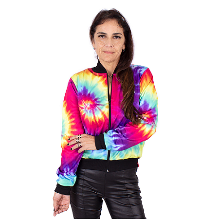 Jaqueta Bomber Tie Dye