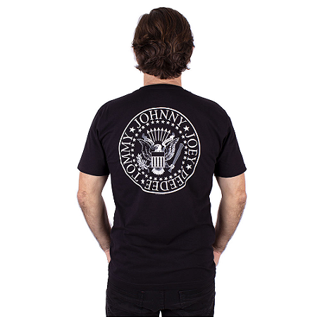 Camiseta Ramones Logo Preta Oficial