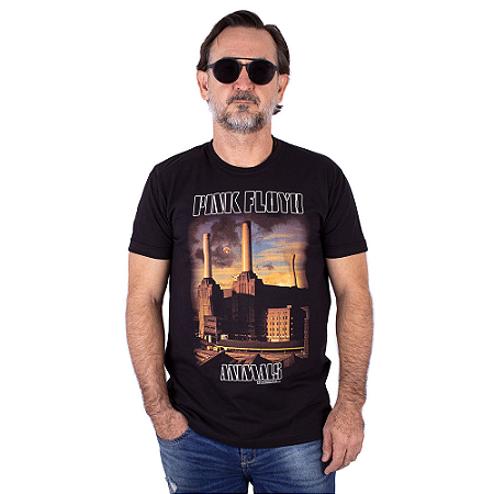 Camiseta Pink Floyd Animals Preta Oficial