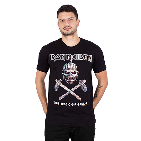 Camiseta Iron Maiden The Book Of Souls Preta Oficial