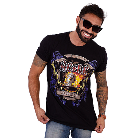 Camiseta ACDC Hells Bells Preta Oficial