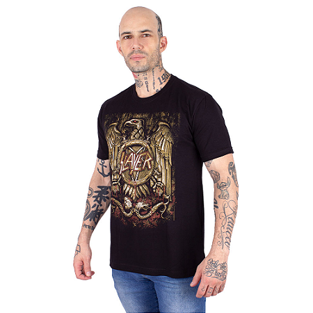 Camiseta Slayer Chthonic Eagle Preta Oficial