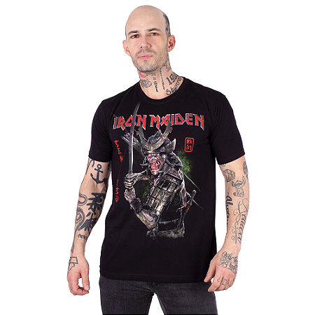Camiseta Iron Maiden Álbum Senjutsu Preta Oficial