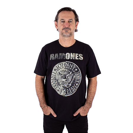 Camiseta Ramones Premium Preta Oficial