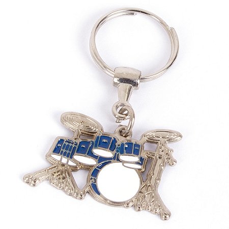 Chaveiro Metal Bateria Azul