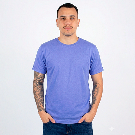 Camiseta Básica Azul Anil.
