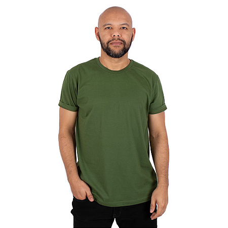 Camiseta Básica Verde Cipestre.