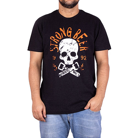 Camiseta Cerveja Strong Preto Jaguar.