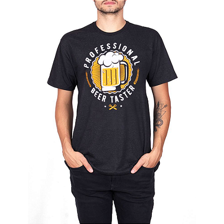 Camiseta Cerveja Profissional Preta Jaguar.