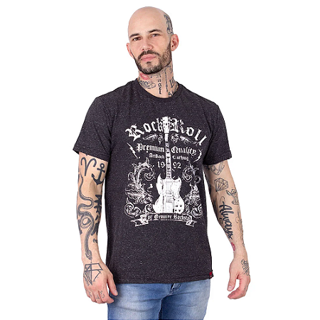 Camiseta Guitarra SG Preto Botonê.