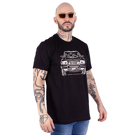 Camiseta Gol Quadrado Preta.